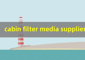 cabin filter media supplier